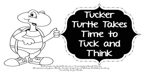 Tucker Turtle Printable Coloring Book A Great Social Emotional Support