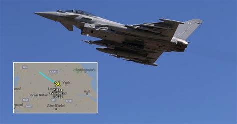 RAF Typhoon fighter jet declares mid-air emergency over Britain - Daily ...