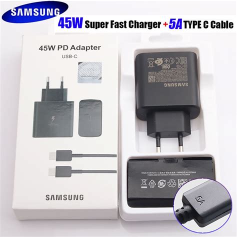 Carregador Samsung Turbo Mione W Super R Pido Tipo C Adaptador