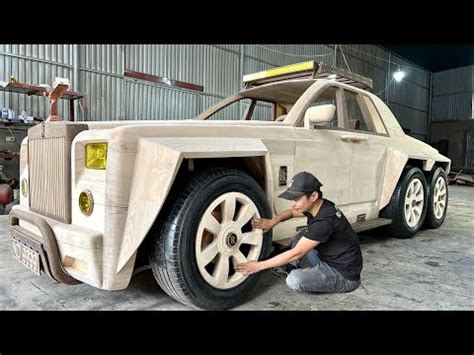 Video Padre Artesano Recrea Un Rolls Royce En Madera Para Su Hijo