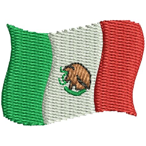 Foreign Country: Mini Mexican Flag | Embroidery Design at e4Bigs