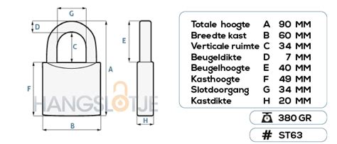 Stahlex Hangslot 63mm 266 Kopen Hangslotje Nl