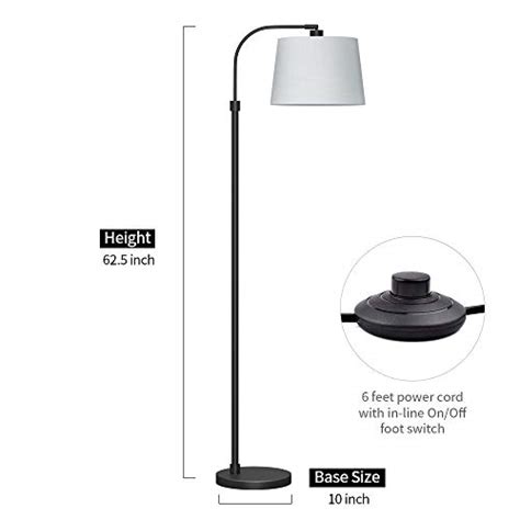 Oneach Modern Floor Lamp For Living Rooms Led Contemporary Arc Standing