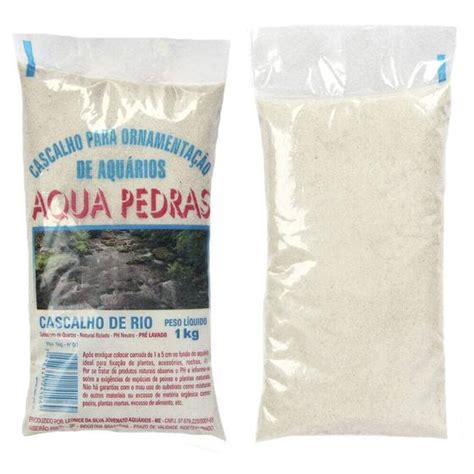 Substrato Para Aquários Aqua Pedras Cascalho de Rio Nº 00 1kg