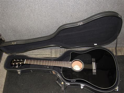 Fender CD-60CE BK-DS-V2 Black Acoustic/Electric Guitar | Reverb