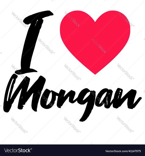 Morgan Royalty Free Vector Image Vectorstock