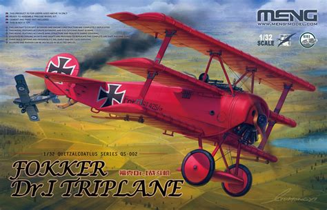 1 32 Fokker Dr I Triplane Manfred Von Richthofen Red Baron Maquettes