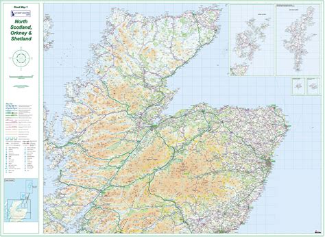 Road Map 1 - Northern Scotland, Orkney & Shetland - Digital Download ...