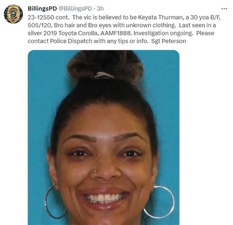 Update Billings Police Locate Missing Woman After Possible Abduction