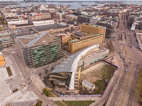 Kuva Keskusta Helsinki Kiasma Sanomatalo Sokos Ateneum Ilmakuva