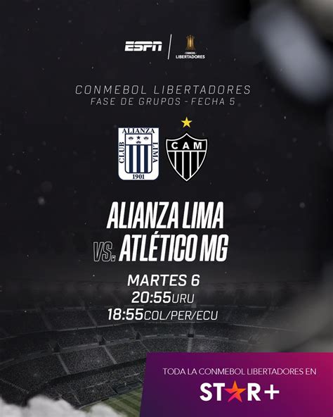 Espn Per On Twitter Partidazo Alianza Lima Recibe Al Atl Tico