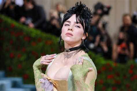 Billie Eilish Straps Into a Pastel Corset Dress For the 2022 Met Gala | Met gala, Billie, Billie ...