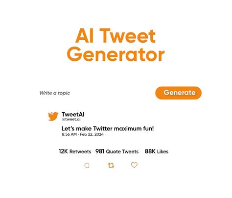 AI Tweet Generator Realistic Twitter Screenshot