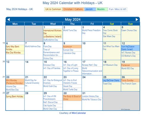 May 2024 Calendar With Holidays Uk Jacki Letizia