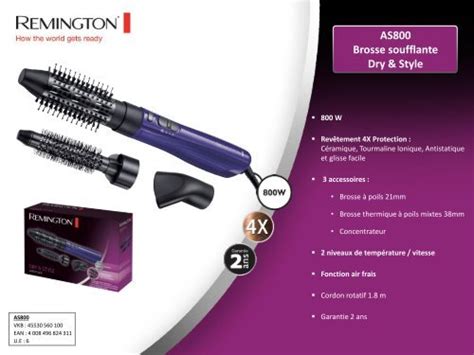 Remington Brosse soufflante Remington AS800 - fiche produit