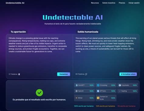 Las Mejores Herramientas De Escritura Con Ia Indetectables Humanice El