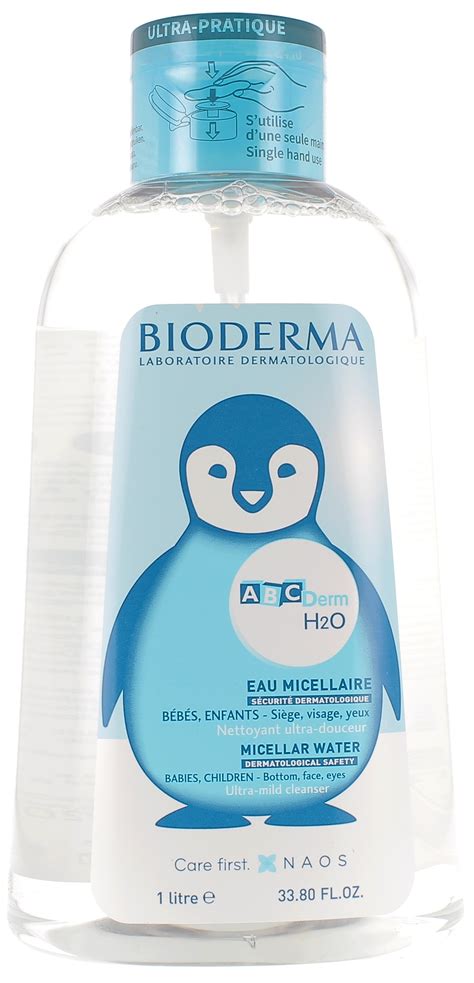 ABCDerm H2O Eau micellaire Bioderma nettoie la peau de bébé