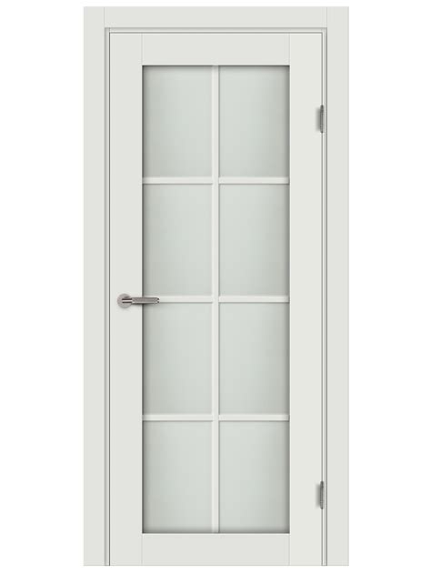 Дверь межкомнатная со стеклом Пьемонт 70x200 см Hardflex белый с замком ...