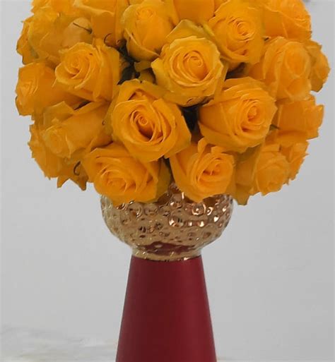 Yellow Roses Flower Arrangement By Toash On Deviantart