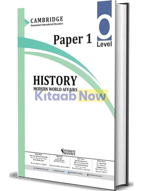 O Level History 2134 Paper 1 Yearly 2017 2022 Kitaabnow