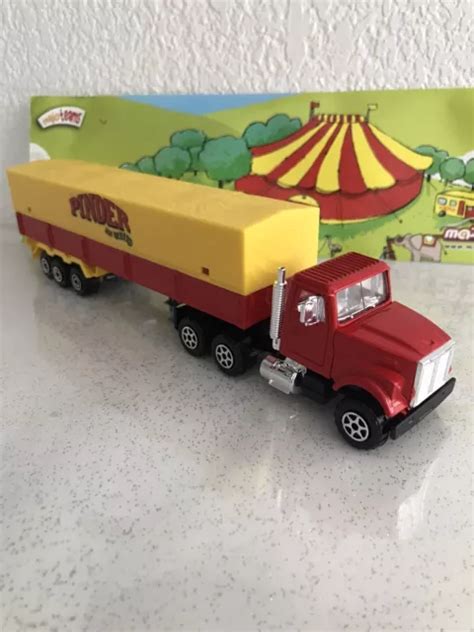 MAJORETTE CAMION SCANIA Avec Remorque Baché Cirque Pinder Neuf En