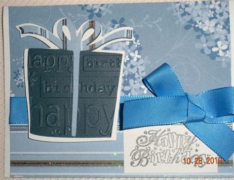 Cricut Happy Birthday Card And Using The Cuttlebug Embossing Folders