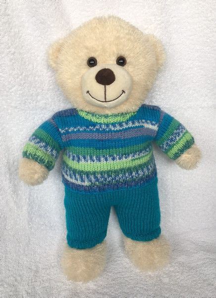 Teddykleidung Anzug für Build a Bear Teddy Bär Pullover Hose ein