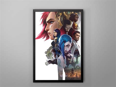 Arcane League Of Legends TV Show Poster Canvas - Kaiteez