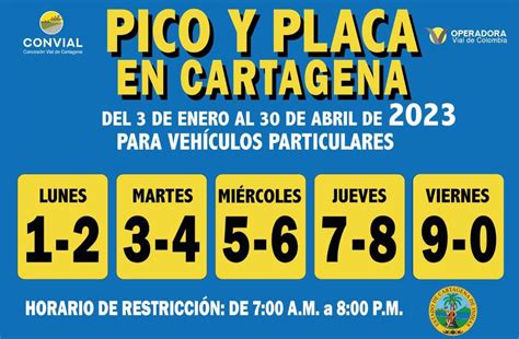 El Lunes Rotación De Pico Y Placa En Cartagena Mundo Noticias