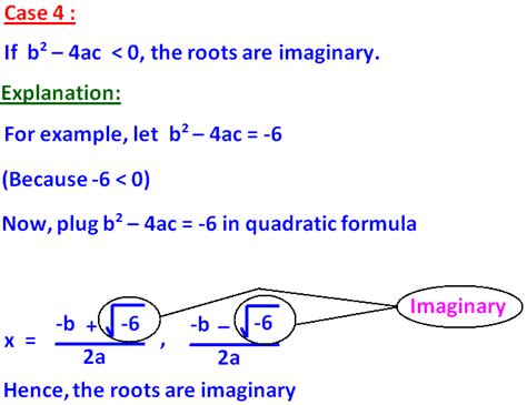 Nature Of The Roots Of A Quadratic Equation