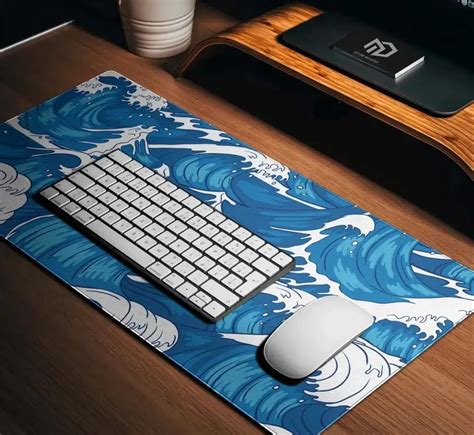 Alfombrilla De Rat N Japonesa Great Wave Para Gamer Xxl Accesorios Para