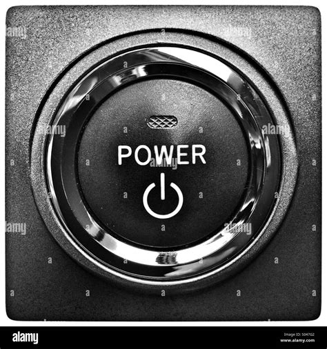 Car power on off start engine button Stock Photo - Alamy