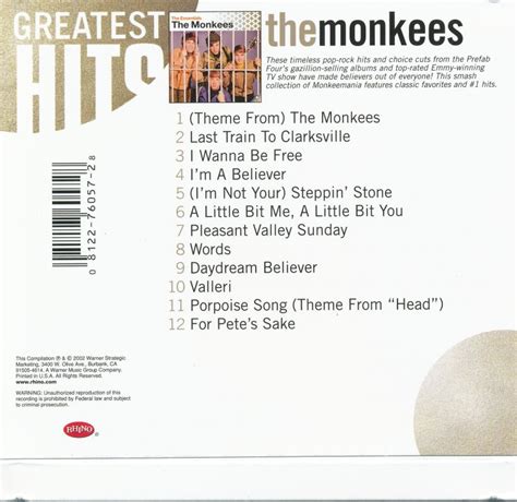 Monkees Rhino Cds The Essentials R