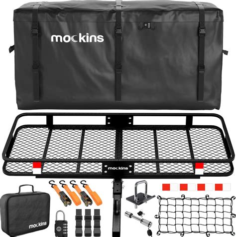 Mockins X X Xl Folding Cargo Carrier Hitch Mount Lb Capacity