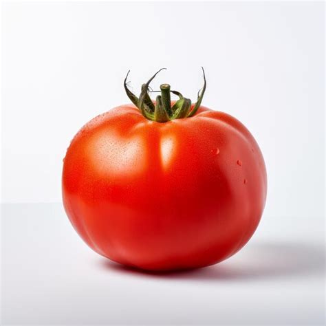 Verduras De Tomate Aislado En Blanco Foto Premium