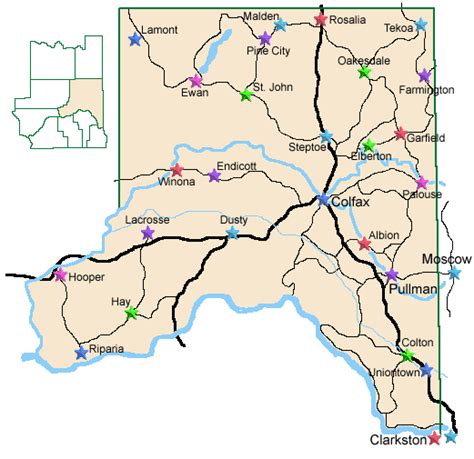 County Map | Whitman County, WA