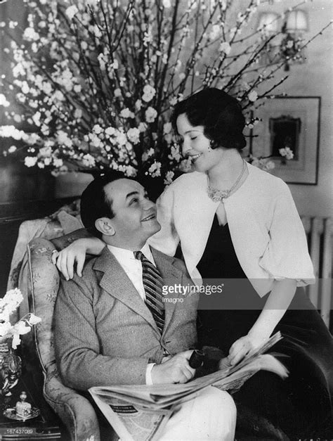 American Edward G Robinson And His Wife In Their House In Hollywood