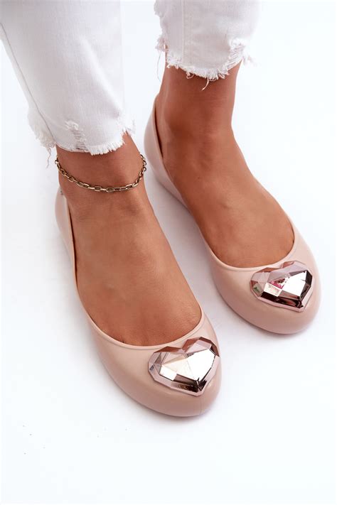 Damskie Pachn Ce Baleriny Z Sercem Zaxy Nn Nude