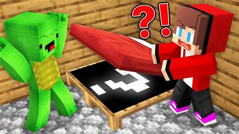 What Did Jj Found Inside Mikeys Bed In Minecraft Maizen Youtube