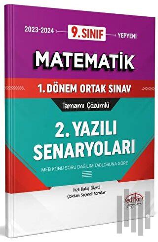 9 Sınıf Matematik 1 Dönem Ortak Sınavı 2 Yazılı Senaryoları Tamamı