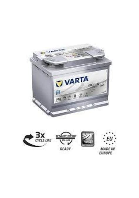 Varta Ana Bayinden D52 Agm 12v 60 Ah Amper 680a Start Stop 60 Amper