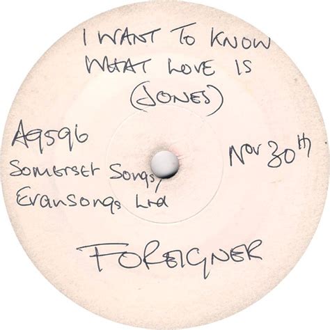 Foreigner - I Want To Know What Love Is (1984, Vinyl) | Discogs