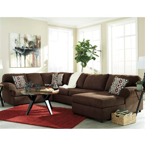 Signature Design by Ashley Jayceon 3-Piece LAF Sofa Sectional in Java ...