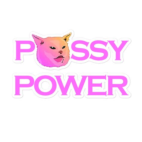 Pussy Power Sticker Etsy