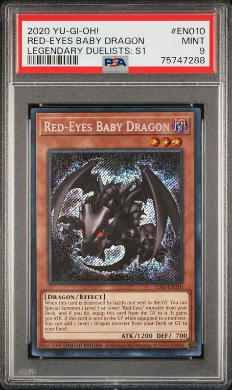 2020 Yu Gi Oh Legendary Duelists Season 1 En010 Red Eyes Baby Dragon