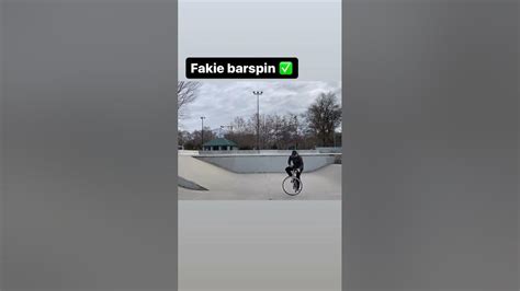 Fakie Barspin On A Fixed Gear Bicycle Youtube