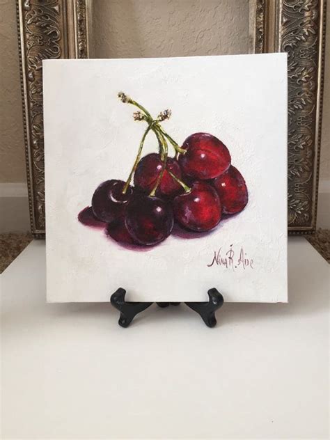 Red Cherries Still Life Painting