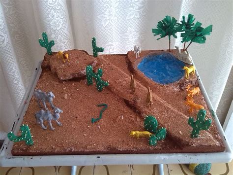 Desierto Ecosistema Maquetas De Ecosistemas Manualidades Maquetas