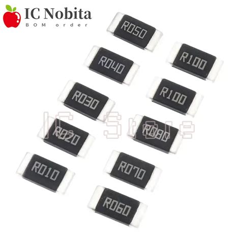 10PCS-2512-SMD-Alloy-Resistor-2W-1-Resistors-R001-R002-R003-R004-R008 ...