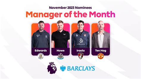 Pl Barclays Manager Of The Month November Nominees Whos Your